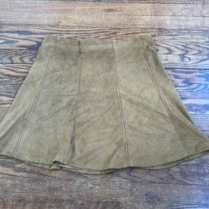 Suede Mini Skirt